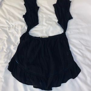 Black off the shoulder blouse